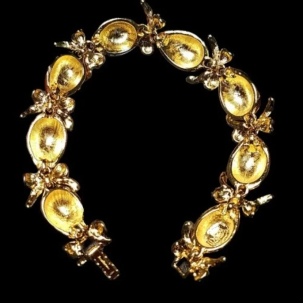 Vintage Joan Rivers Enamel Russian Egg Bracelet